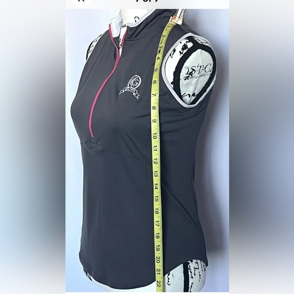 Womens FJ Footjoy 1/2 Zip Woven‎ Windbreaker Shell Performance Vest XS - Picture 6 of 9